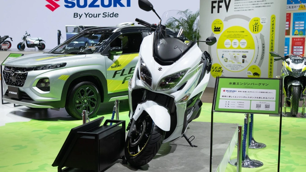 Suzuki Burgman Hydrogen lebih ramah lingkungan dibandingkan EV. [Suzuki]